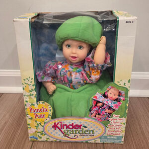 Kinder Garden Collection Pamela Pear Doll Green Pink Vintage